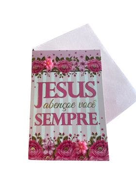 Cartão Jesus abençõe você