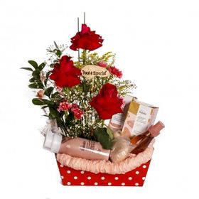 Buquê Sambaqui 8 Rosas Vermelhas